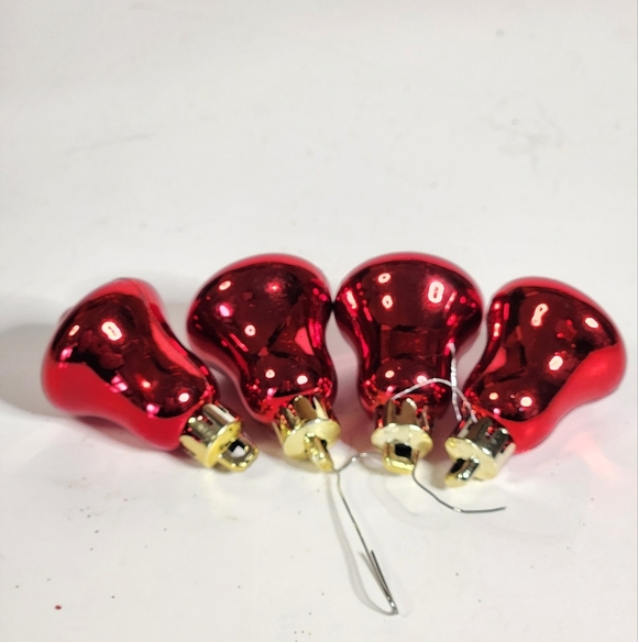 RED BABY CHRISTMAS ORNAMENTS - Picture 1 of 8